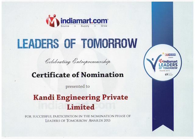 IndiaMart Award – Leaders of Tomorrow